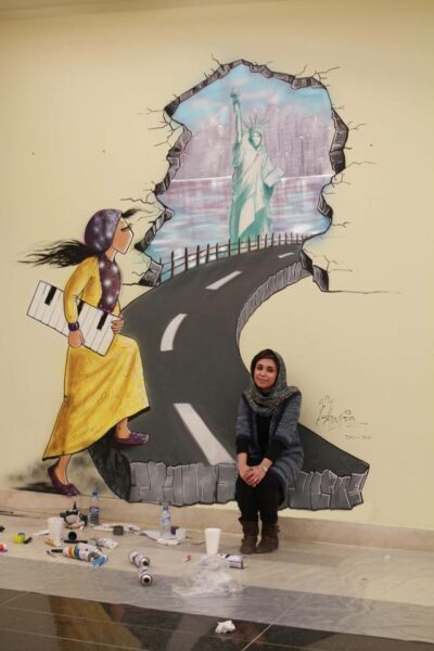 Shamsia Hassani spiegazione delle sue opere mepiute blog Maria rachele mascitti