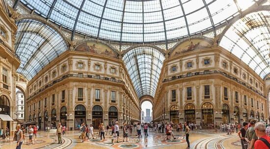 Galleria Vittorio Emanuele Milano, location Wonka
